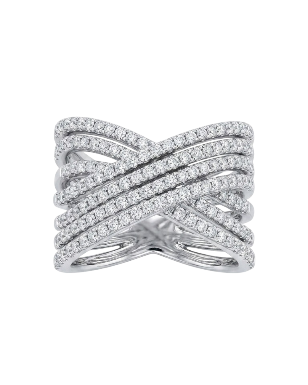 Bague Croisée en Argent 925