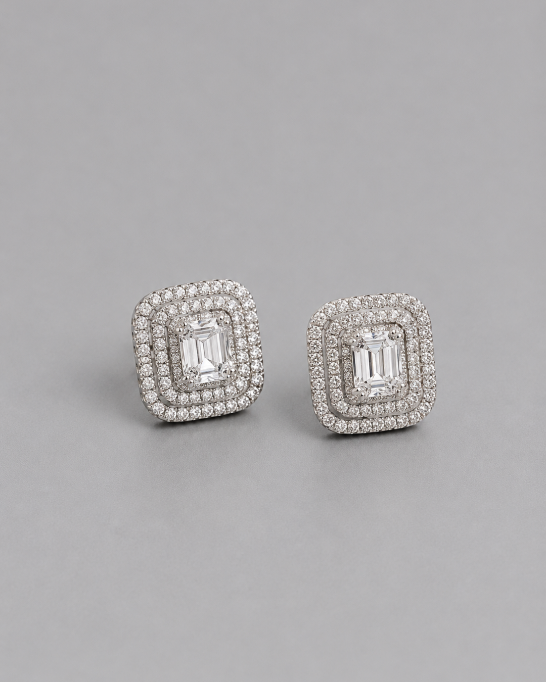 Boucles d'Oreilles Élégance en Argent 925 Serties de Zircons